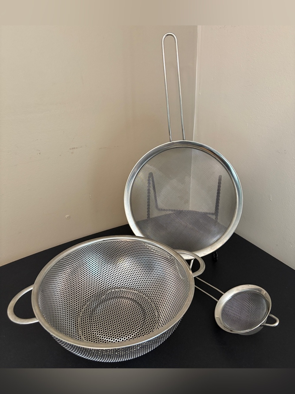 Stainless Steel Strainer and Colander Set